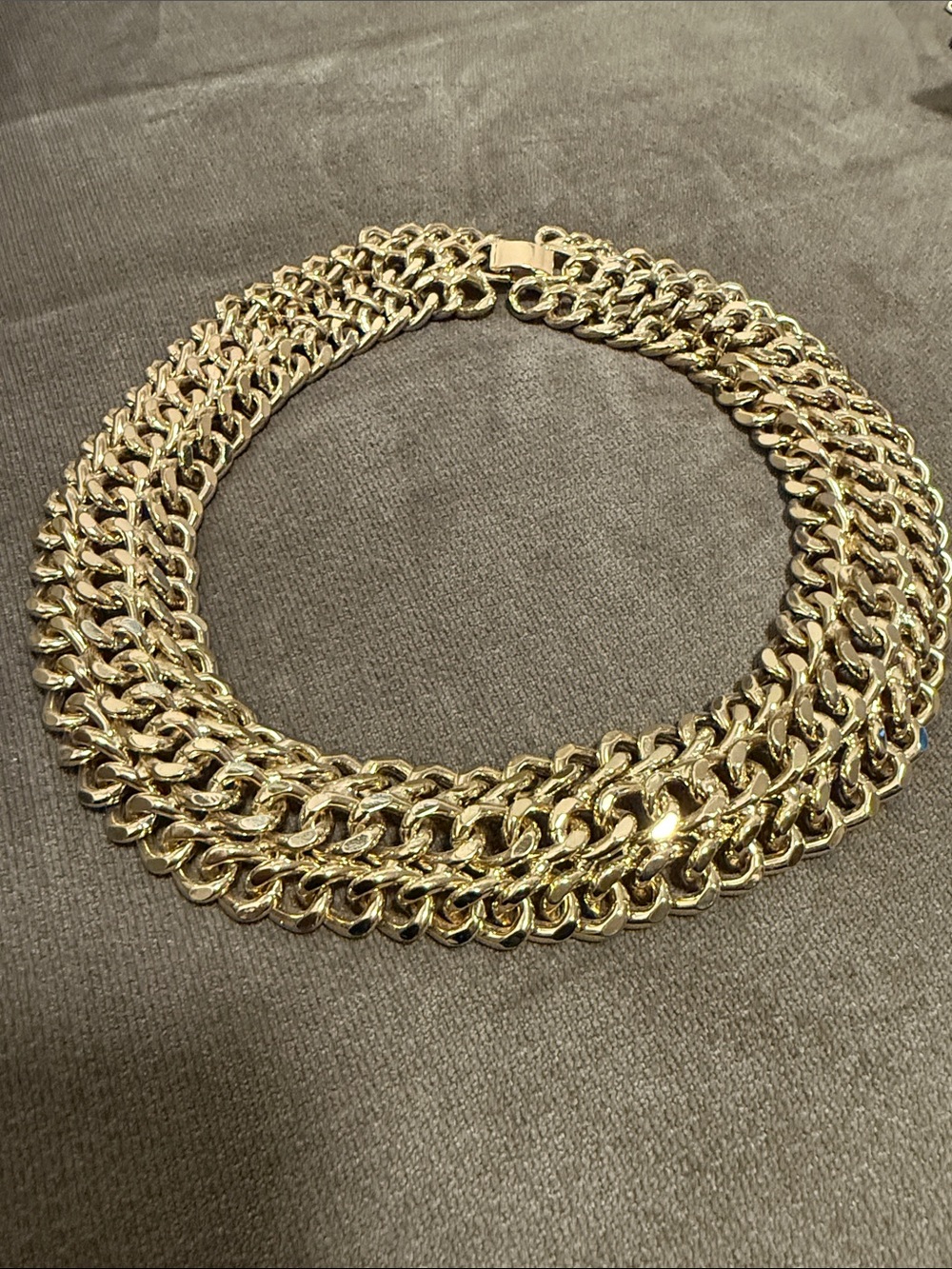 Banana Republic Gold Multi-Strand Chain Necklace